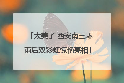 太美了 西安南三环雨后双彩虹惊艳亮相
