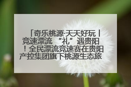 奇乐桃源·天天好玩丨竞速漂流 “礼”遇贵阳！全民漂流竞速赛在贵阳产控集团旗下桃源生态旅游度假区举行
