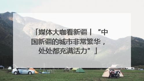 媒体大咖看新疆丨“中国新疆的城市非常繁华，处处都充满活力”