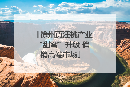 徐州贾汪桃产业“甜蜜”升级 俏销高端市场