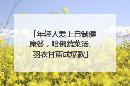 年轻人爱上自制健康餐，哈佛蔬菜汤、羽衣甘蓝成爆款
