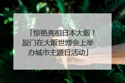 惊艳亮相日本大阪！厦门在大阪世博会上举办城市主题日活动