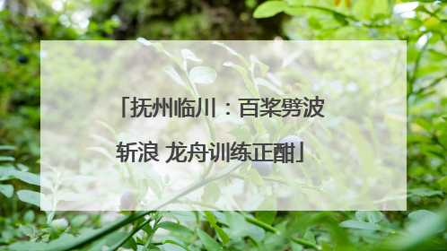 抚州临川：百桨劈波斩浪 龙舟训练正酣