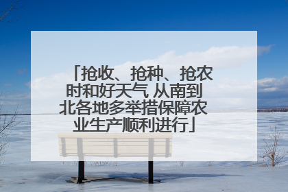 抢收、抢种、抢农时和好天气 从南到北各地多举措保障农业生产顺利进行