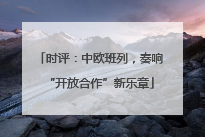 时评：中欧班列，奏响“开放合作”新乐章