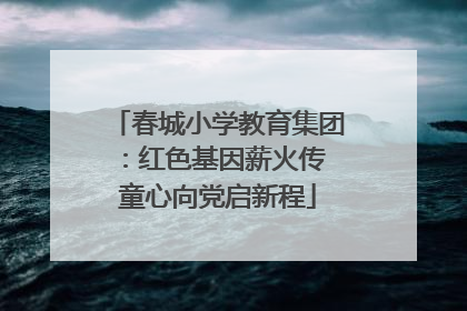 春城小学教育集团：红色基因薪火传 童心向党启新程