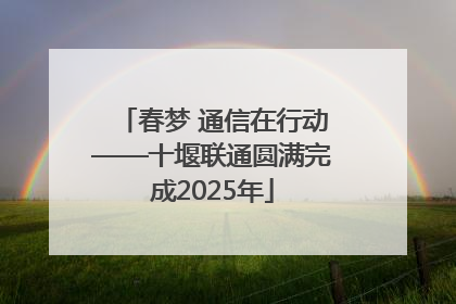 春梦 通信在行动——十堰联通圆满完成2025年