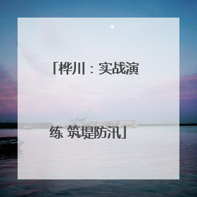 桦川：实战演练 筑堤防汛