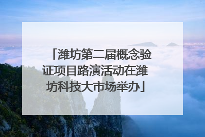 潍坊第二届概念验证项目路演活动在潍坊科技大市场举办