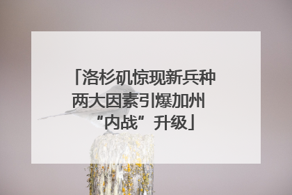 洛杉矶惊现新兵种 两大因素引爆加州“内战”升级