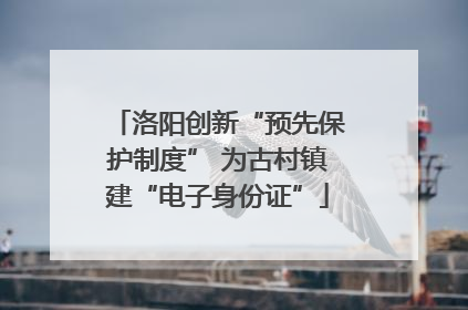 洛阳创新“预先保护制度” 为古村镇建“电子身份证”