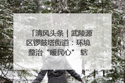 清风头条｜武陵源区锣鼓塔街道：环境整治“暖民心” 辖区面貌“靓”起来