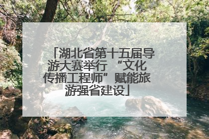 湖北省第十五届导游大赛举行 “文化传播工程师”赋能旅游强省建设