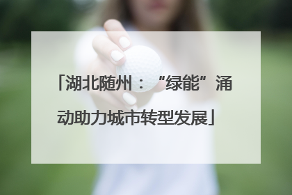 湖北随州：“绿能”涌动助力城市转型发展