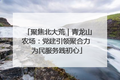 聚焦北大荒｜青龙山农场：党建引领聚合力 为民服务践初心