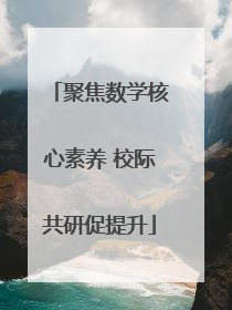聚焦数学核心素养 校际共研促提升