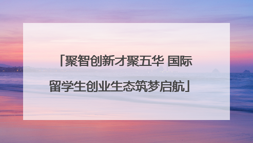 聚智创新才聚五华 国际留学生创业生态筑梦启航