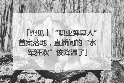 舆见丨“职业弹幕人”首案落地，直播间的“水军狂欢”该降温了