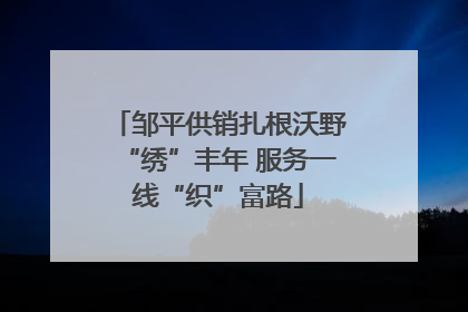 邹平供销扎根沃野“绣”丰年 服务一线“织”富路