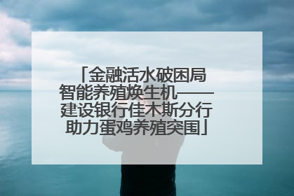 金融活水破困局 智能养殖焕生机——建设银行佳木斯分行助力蛋鸡养殖突围