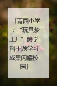 青园小学：“玩具梦工厂”跨学科主题学习成果闪耀校园