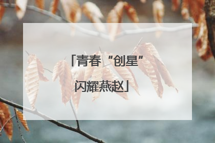 青春“创星” 闪耀燕赵