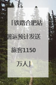 铁路合肥站暑运预计发送旅客1150万人