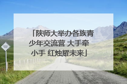 陕师大举办各族青少年交流营 大手牵小手 红烛耀未来