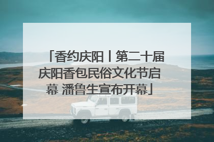 香约庆阳丨第二十届庆阳香包民俗文化节启幕 潘鲁生宣布开幕