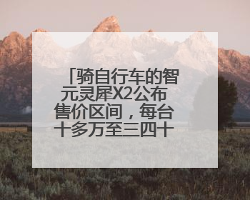 骑自行车的智元灵犀X2公布售价区间，每台十多万至三四十万元不等