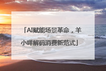 AI赋能场景革命，羊小咩解码消费新范式